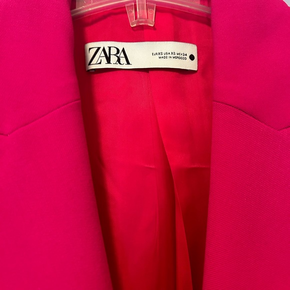 Hot Pink Tailored Blazer - Picture 2 of 3